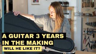 A Guitar 3 Years in the Making: Will He Be Impressed? His Reaction to the Big Reveal!