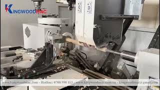 Máy tiện gỗ CNC thay dao tự động + chà nhám