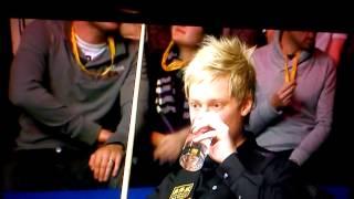 The Masters Snooker 2013 - Fan swearing on live tv