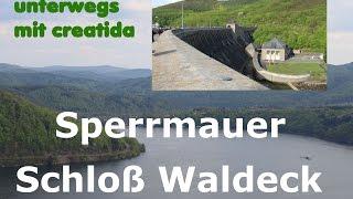 TRAVEL Schloß Waldeck Sperrmauer  Edersee * Замок цитадель Вальдек