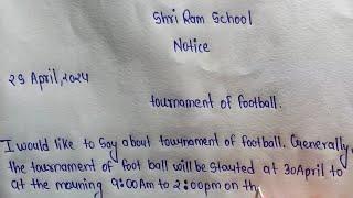 Notice writing class 10th explanation for  weak or average students