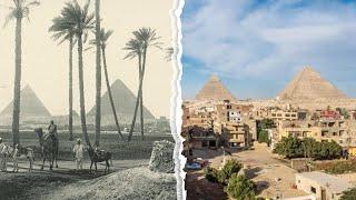 Before and After Historical Photographs of Egypt (1800's vs Now)