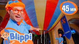 Hot Air Balloon Science | Blippi & Meekah Challenges and Games for Kids