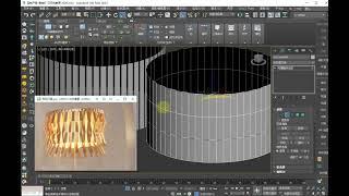 3dmax异形灯具建模，定制灯具建模，石墨工具建模。#3dmax建模