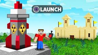 I Built a MISSILE To Attack My Friend In Our Minecraft World!