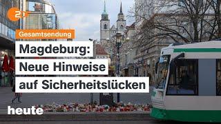 heute 19:00 Uhr vom 04.01.2025 Offene Fragen nach Magdeburg, Glatteiswarnung, Mindestlohnerhöhung