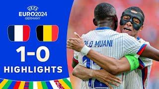 France 1-0 Belgium | All Goals & Highlights | EURO 2024