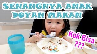 SENANGNYA ANAK DOYAN MAKAN | ANAK 2 TAHUN BELAJAR MAKAN SENDIRI