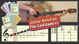 Guitar Notation Flip-Card Game #1