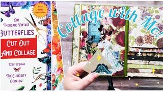 Collage w/ Me•New Collage Book #collageart #paper #gluebook #papercrafts #vintage #art #folio