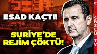 SON DAKİKA HTŞ Şam'a Girdi Esad Kaçtı! Suriye'de Rejim Çöktü! Şam'dan Canlı Yayın