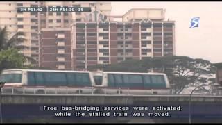 Stalled train causes disruption to Bukit Panjang LRT services - 04Jul2013