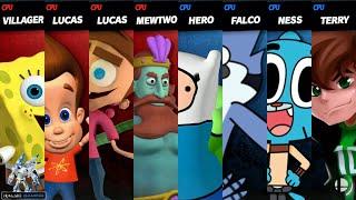 SpongeBob, Jimmy Neutron, Timmy & Neptune vs Fin, Mordecai, Gumball & Ben10