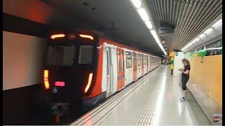  TMB 7000 L3 Metro de Barcelona sortint de Sants Estació | 2-7-2024