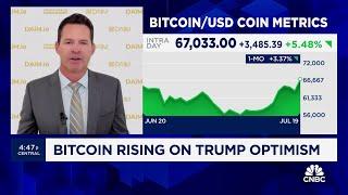 Bitcoin rises on Trump optimism