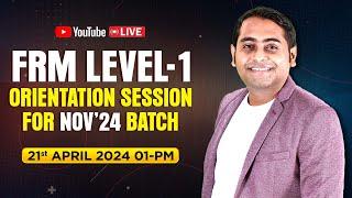 [Live] Orientation Session for FRM Level 1 Nov'24 Exam with Ganesh Nayak | Fintelligents #frmexam