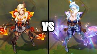 High Noon Evelynn vs Prestige High Noon Evelynn Skins Comparison (League of Legends)