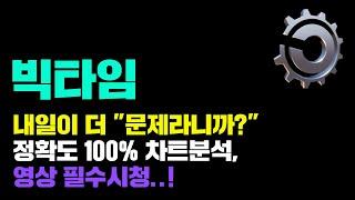 빅타임 [긴급] 오늘은 아무 의미가 없음... 내일이 더 "문제임" 정확도 100% 차트분석, 영상 필수시청..! #코인시황