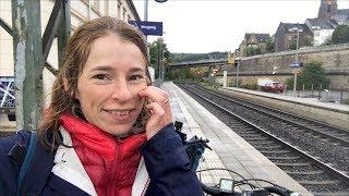 Awkward moment in the sauna & Lidl-lunch - cycling over railway track