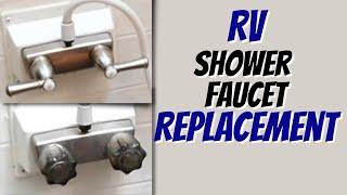 We Had a Leak! Shower Valve Replacement - How to Replace a RV Shower Faucet - DIY