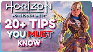 20+ CRITICAL Tips and Tricks For Horizon Forbidden West! - Beginner's Guide