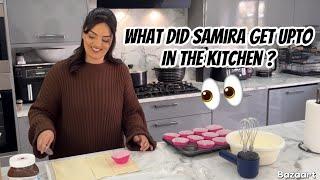 What did Samira get up to in the kitchen ? 