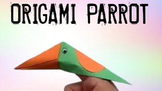 How to make origami parrot!  |easycraft #viralvideo