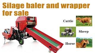 Mini Silage Baler and Wrapper for Sale: Fully Automatic Baling and Wrapping for Corn Silage as Feed