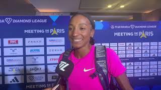 World Leader In The Heptathlon Nafi Thiam Worked Through The High Jump In Paris