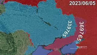 Russian Invasion of Ukraine: Every Day to May 1st, 2024 using Google Earth