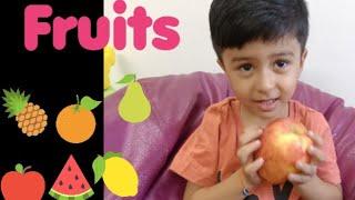 Fruit names in English, learn list of fruits with advaith#youtubeshorts  #youtube #kidsvideo #viral