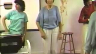 Marion Rosen teaching movement with Frank Otiwell Fall 1986