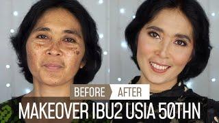 TUTORIAL MAKEUP AWET MUDA - IBU USIA 50 TAHUN | MENGGUNAKAN  PIXY VS WARDAH