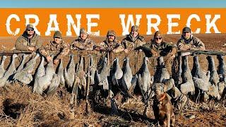 Crane Wreck | Sandhill Crane Hunting with Red Eye Outfitters in Lubbock, Texas
