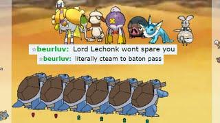 FULL BLASTOISE TEAM DESTROYED THIS BATON PASS SPAMMER ON POKEMON SHOWDOWN !!