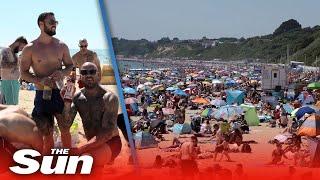 “Why not?” Brits in Bournemouth explain why they hit the beach despite UK COVID-19 lockdown