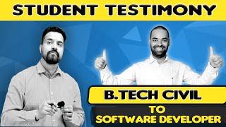 JTC Student Testimony : A Student from B.Tech (Civil) to Software developer