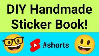 DIY Handmade Sticker Book!   #shorts #sticker