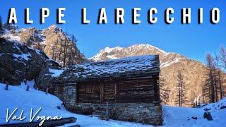 Nella neve all'ALPE LARECCHIO - VAL VOGNA in alta VALSESIA