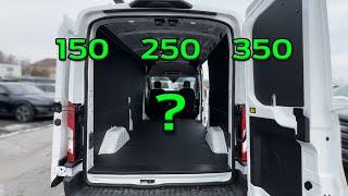 What's the Difference Between the 150, 250 and 350 Ford Transit?