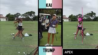 Kai Trump Golf Swing Study - Excellent Example of Dynamic Control