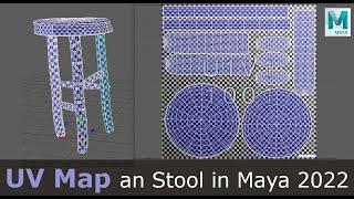 UV Map a Stool in Maya 2022: Basics