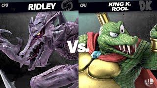 Smash Ultimate EX Ridley VS King K. Rool