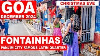 Goa | Fontainhas - December 2024 | Christmas Eve | Portuguese Houses | Panjim City | Goa Vlog |