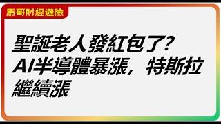 美股：聖誕老人發紅包了？AI半導體暴漲跟嗎？片尾有彩蛋~比特幣怎麼了？特斯拉繼續漲，英偉達,台積電，Rumble