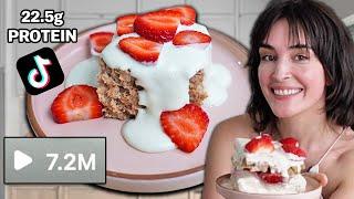 This Viral TikTok "Healthy" Strawberry Shortcake Is INCREDIBLE (GF, Vegan, High-Protein)