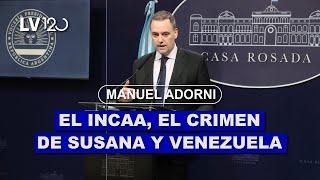 MANUEL ADORNI: EL DESFINANCIAMIENTO DEL INCAA Y EL ASESINATO DE SUSANA, MADRE DE UN DESAPARECIDO