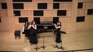 Six Duets for Two Flutes, No 1, K156 by Mozart, Alyssa Schwartz and Mirim Lee