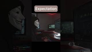 HACKING Expectations Vs Reality  #cybersecurity #viral