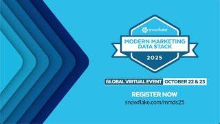 A Special Virtual Event To Unveil The 2025 Modern Marketing Data Stack Report | Oct. 22-23